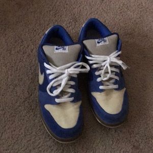 Nike dunk low pro Sb gold blue and white 13